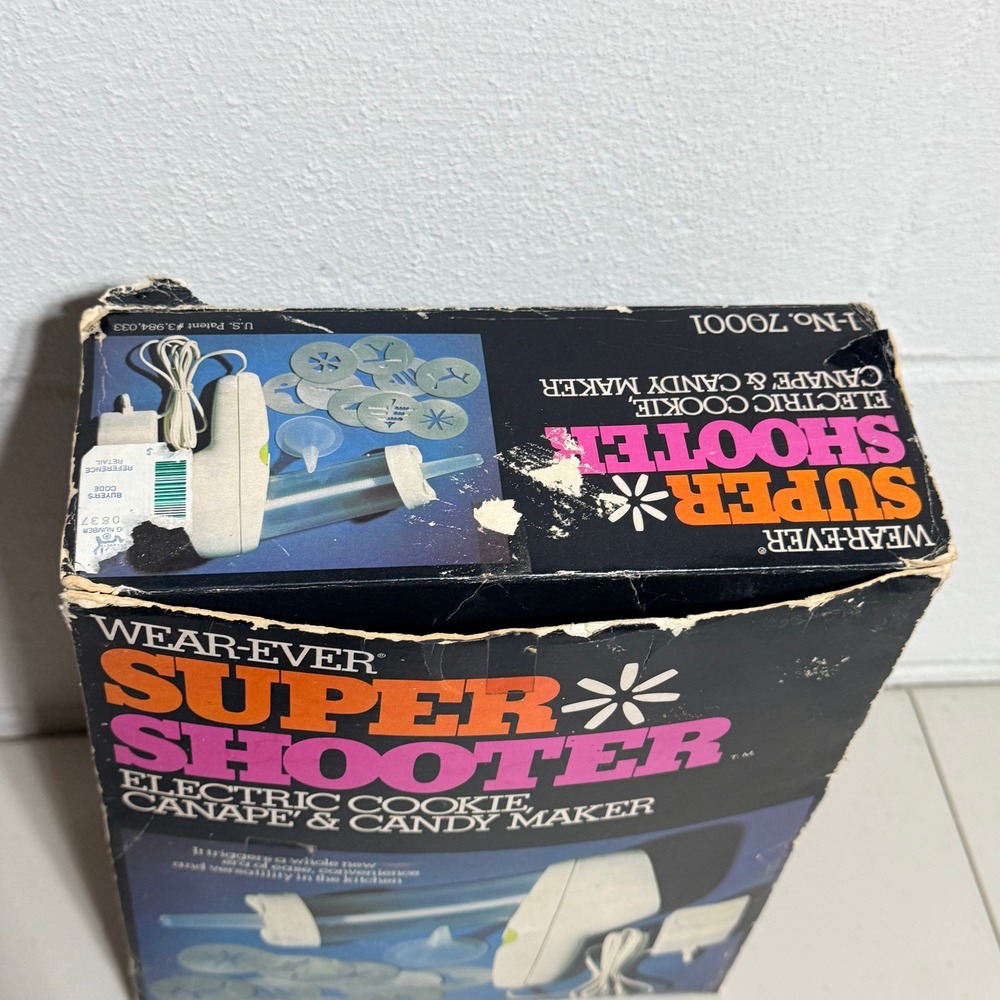 Vintage Wear-Ever Super Shooter Electric Cookie Canape Candy Maker 70001 - Picture 13 of 16